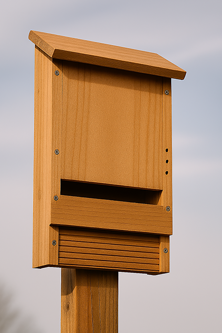 generated photo of a bat box. placeholder photo.